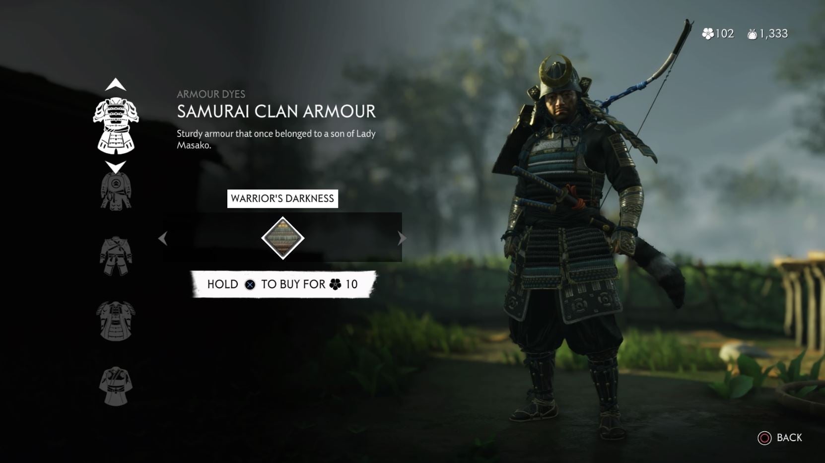 Ghost of Tsushima Best Armor All Armor Dyes and Sets VG247